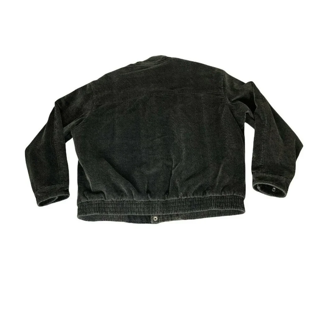 Avid Jacket Mens XL Coat Brown Bomber Tweed Combed Cotton Quilted Lining Vintage